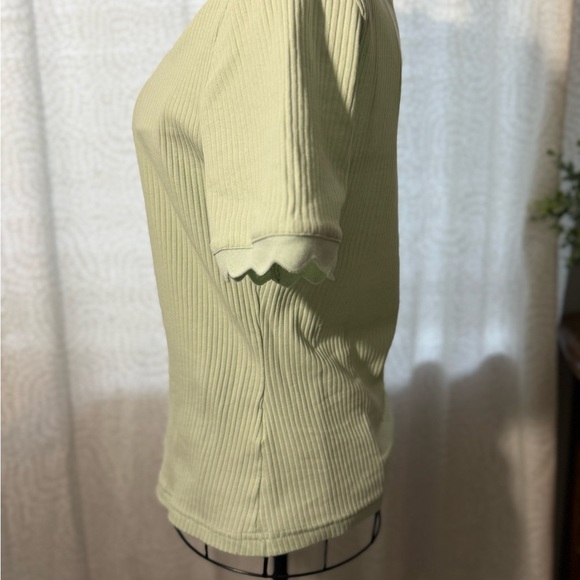 SHEIN Light Green Ribbed Top - Picture 3 of 5